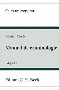 Manual de criminologie Ed.12