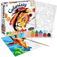 Set de colorat cu cifre Sentosphere, savana