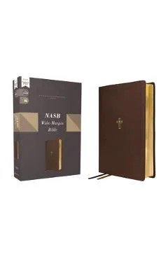 Nasb, Wide Margin Bible, Leathersoft, Brown, Red Letter, 1995 Text, Comfort Print