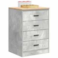 Gossi dulap depozitare garaj beton gri 60x51x85 cm lemn masiv de pin