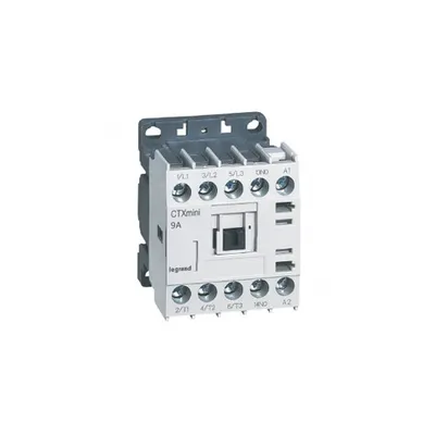 Minicontactor tripolar CTX³ - 9 A (AC3) - 24 V~ - 1 NO - screw terminals