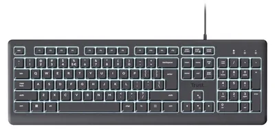 Tastatură Trust - Primo Illuminated, RGB, negre
