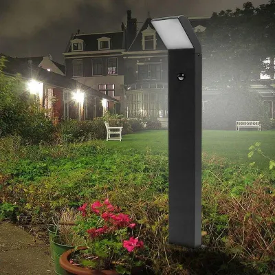 Lampa LED de gradina, 12W, senzor miscare, detector PIR, lumina neutra, 550lm, IP54