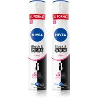 NIVEA Black & White Invisible Clear spray anti-perspirant ambalaj economic