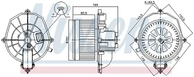 Ventilator Habitaclu Potrivit Citroen Berlingo, Berlingo Multispace, Berlingo Minivan; Peugeot Partner Origin Minivan, Partner Tepee, Partner Minivan 1.2-Electric 04.08