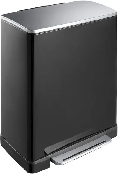 Coș de gunoi EKO Europe - E-Cube, 50 l, negru
