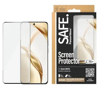 Protector de sticlă SAFE - Ultra Wide Fit, Honor 200, transparent