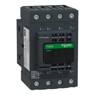 Contactor, TeSys Deca, 4P(4 NO), AC-1, <=440V, 80A, bobina 230V AC 50/60Hz, terminal cu arc