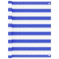 Gossi paravan de balcon, albastru si alb, 90x400 cm, hdpe
