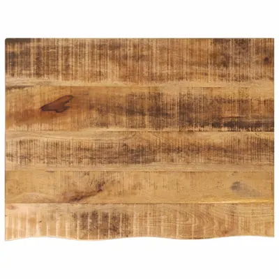 Gossi blat de masa margine naturala, 70x60x2,5 cm, lemn masiv mango
