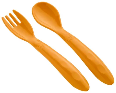 BabyJem set furculiță și lingură - Galben