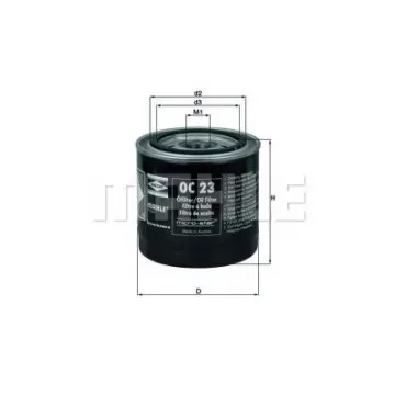 Filtru ulei MAHLE ORIGINAL OC 23