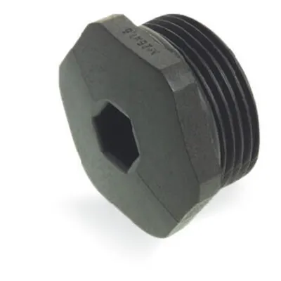 Filler plug; M25 x 1.5 with O-ring; Plastic; black