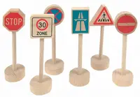 Accesorii din lemn Woody - Indicatoare rutiere