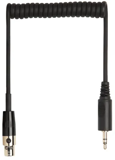 Cablu Shure - WA461, TA3F/3,5 mm, 0,3 m, negru