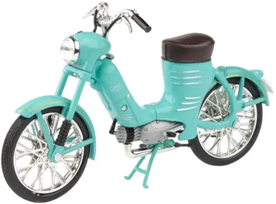 Model de colecție Abrex Modern: motociclete - Jawa 50 Pioneer Stump (1955) - Light Green