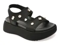 Sandale GRYXX negre, A55, din material textil
