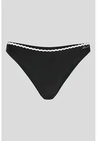 Slip brazilian cu model uni - Alb/Negru