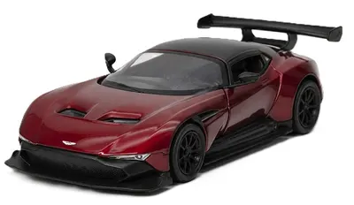 Mașinuță metalică Kinsmart - Aston Martin Vulcan, 1:38, bordo