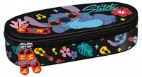 Neceser oval St. Majewski Stitch - Black Aloha, 1 fermoar