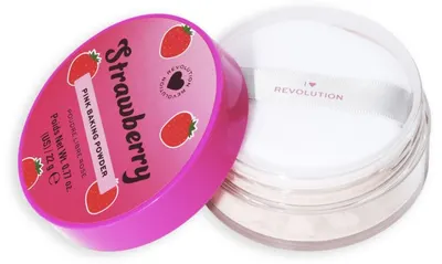 I Heart Revolution Pudră pulbere pentru față Strawberry, 22 g