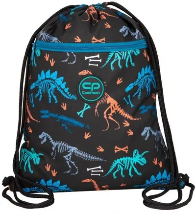 Rucsac cu cordon Cool Pack Fossil - Vert, pentru un băiat