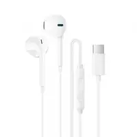 Handsfree USB-C Borofone BM100 Fuente, Alb