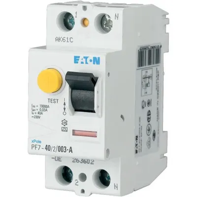 Siguranta automata faza+nul cu protectie diferentiala 40A/300mA
