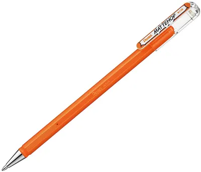 Pentel Mattehop Roller - Portocaliu, 1.0 mm