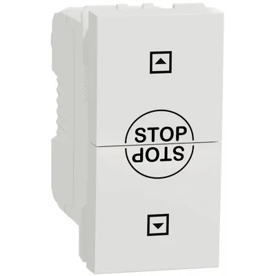 Intrerupator jaluzele 10A 1 modul Schneider Noua Unica NU310818SC, alb