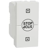 Intrerupator jaluzele 10A 1 modul Schneider Noua Unica NU310818SC, alb