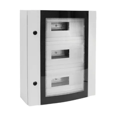 Metal Distr. Board Elox 45 Modules Temp Glass,ip55