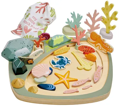 Set de joaca din lemn Tender Leaf Toys - Bazin de stâncă