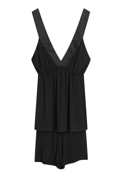 Pijama dama - Clasica - Uni - Negru - Onyx - Uni