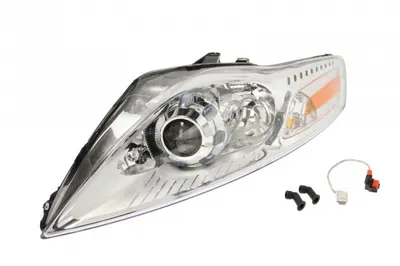 Far stanga D1S H1, electric, cu motoras, cu lumini curba, interior argintiu FORD MONDEO 4 IV intre 2007-2010