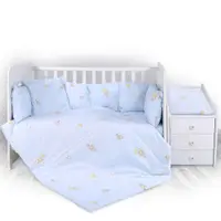 Set lenjerie de pat Lorelli Ranforce blue, 5 articole