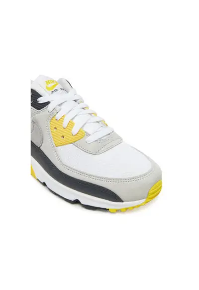Pantofi sport barbati - DM0029 - Piele naturala - 42 EU - Alb/Gri/Galben - Alb/Gri/Galben