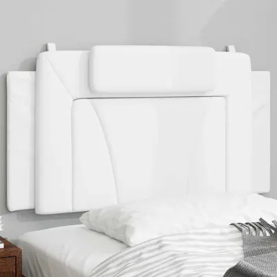 vidaXL Pernă pentru tăblie pat, Viana, alb, 100 cm, piele artificială