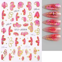 Abtibilduri unghii Marquise, STICKER97, Roz