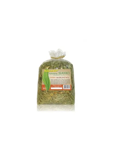 NATURAL-VIT Fân cu morcov pentru rozătoare și iepuri 300 g