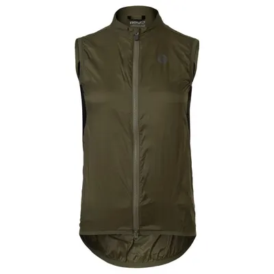 Vest de ciclism femei Femei Wind Essential verde, antivânt și impermeabil
