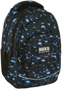 Ghiozdan școlar BackUp A - Lights, cu 3 compartimente