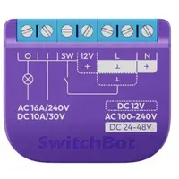 Releu Inteligent cu Contact Uscat SwitchBot 080885, 16A, 100 240VAC sau 12-24-48VDC, Matter