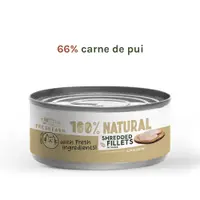 Fresh Farm Shreddet Fillet, cu pui in sos, hrana umeda pentru pisici, fara cereale, 85 gr