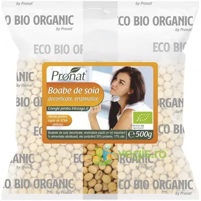 Boabe de Soia Enzimatice Ecologice/Bio 500g
