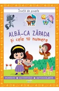 Invata din poveste. Alba-ca-Zapada si cele 10 numere
