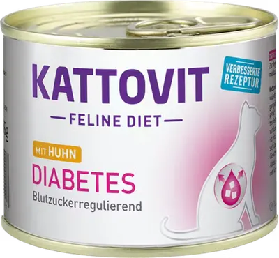Conserva Kattovit Diabetic, Pui, 185 g