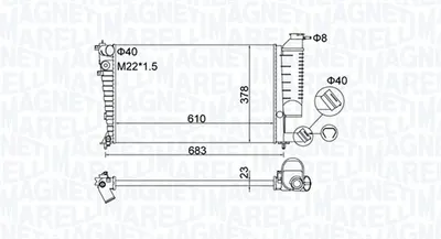 Radiator motor (Manual) potrivit CITROEN XSARA, XSARA HATCHBACK, ZX; PEUGEOT 306, 306 HATCHBACK 1.1-2.0