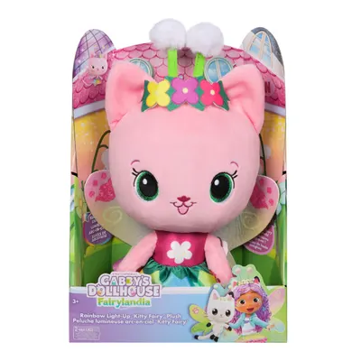 Jucarie de plus cu lumini, Gabbys Dollhouse, Fairylandia, Kitty-Fairy