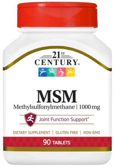 MSM, 1000 mg, 90 tablete, 21st Century
